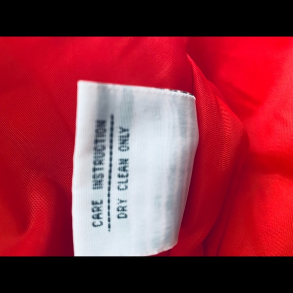 RED COAT by Jason Cole with Black Fur Sleeves & Collar - Picture 13 of 15